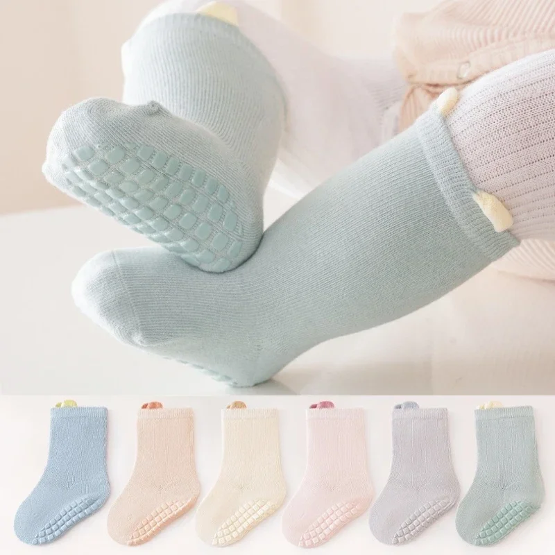 

Kids Soft Fashion Trampoline Socks Baby Middle Tube Stockings Long Floor Socks for Infant Toddler Boys Girls School Casual Shoes