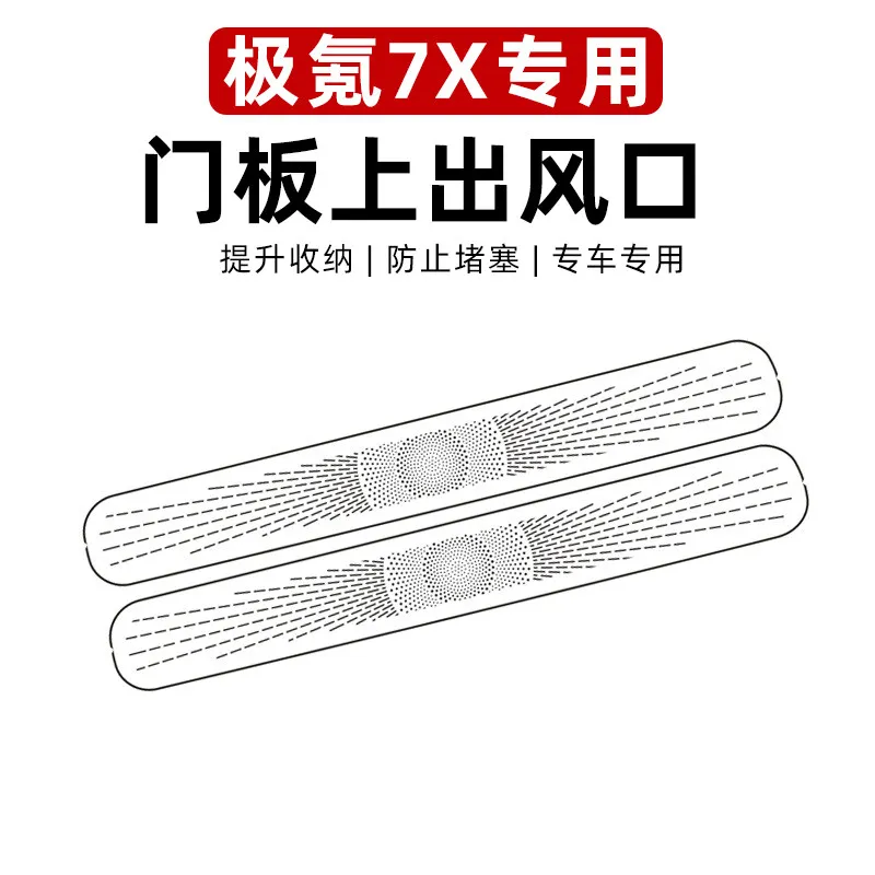 For Zeekr 7X Car Door Air Outlet Vent Dustproof Cover Anti Clog Protector Guard Interior Decoration Trim Accessories