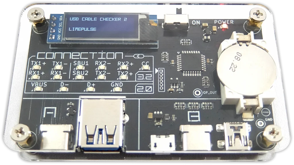 USB CABLE CHECKER 2 analyze your  cables Support a wide range from Mini-B to Type-C and LED Screen  2.0  3.2