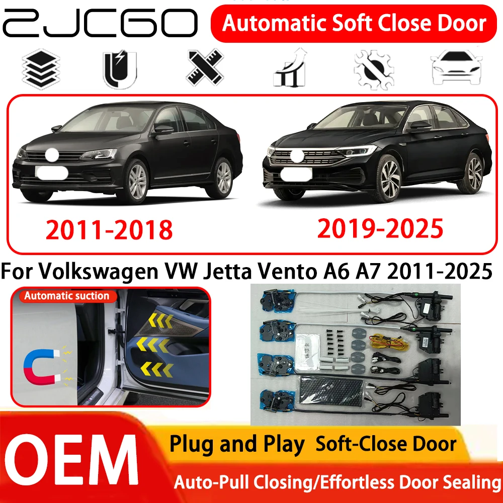 

Система автоматического мягкого закрывания дверей (Soft Close) для Volkswagen VW Jetta Vento A6 A7 2011-2025, OEM, Plug and Play