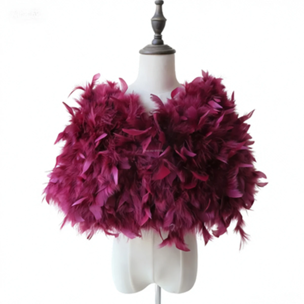 جديد ريش النعام المرأة كيب نمط ملابس خارجية حفلة ريش فاسق المرأة الكرة ثوب شال الريش هالوين #5