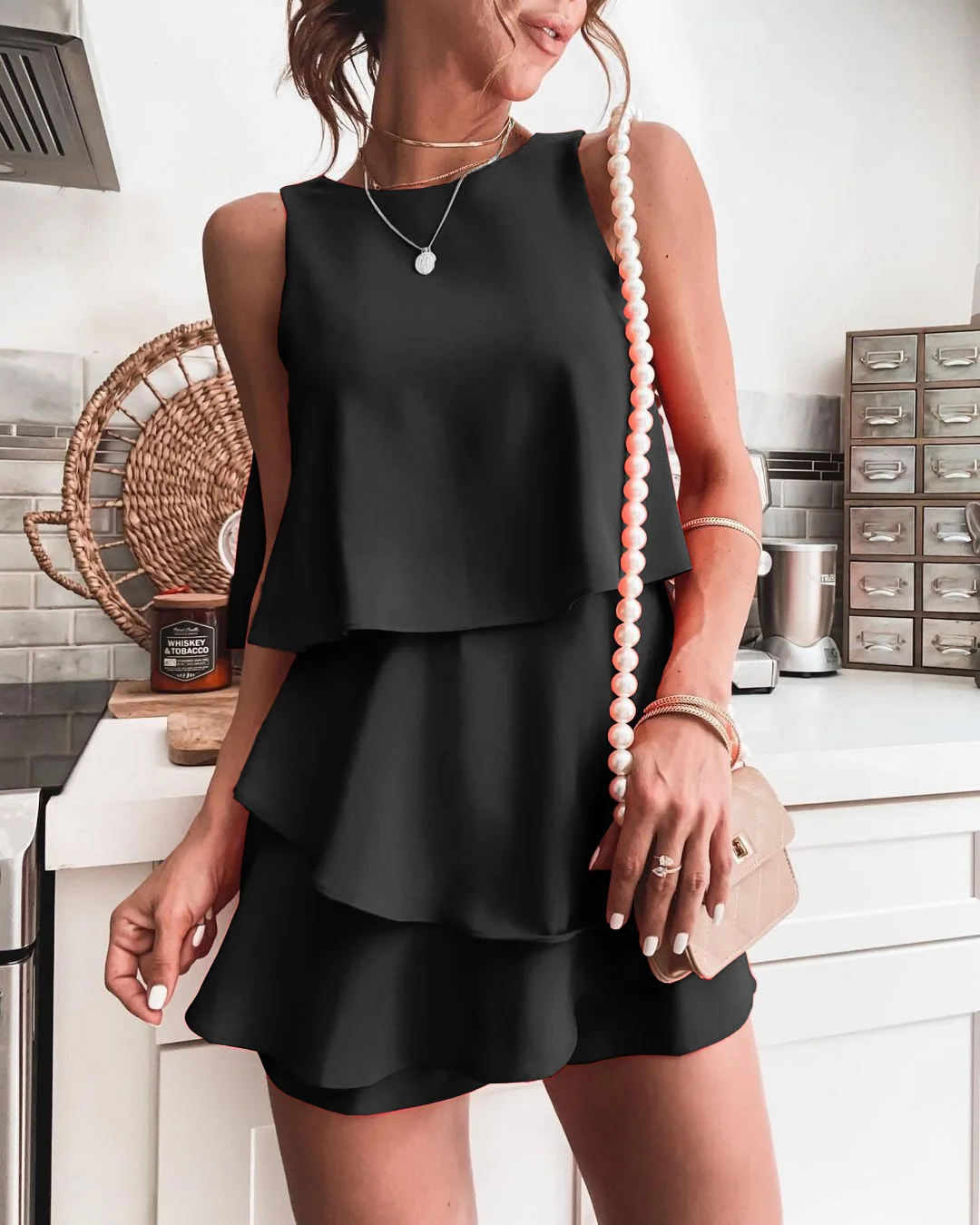 2022 primavera verão novo casual em camadas ins casa macacão irregular