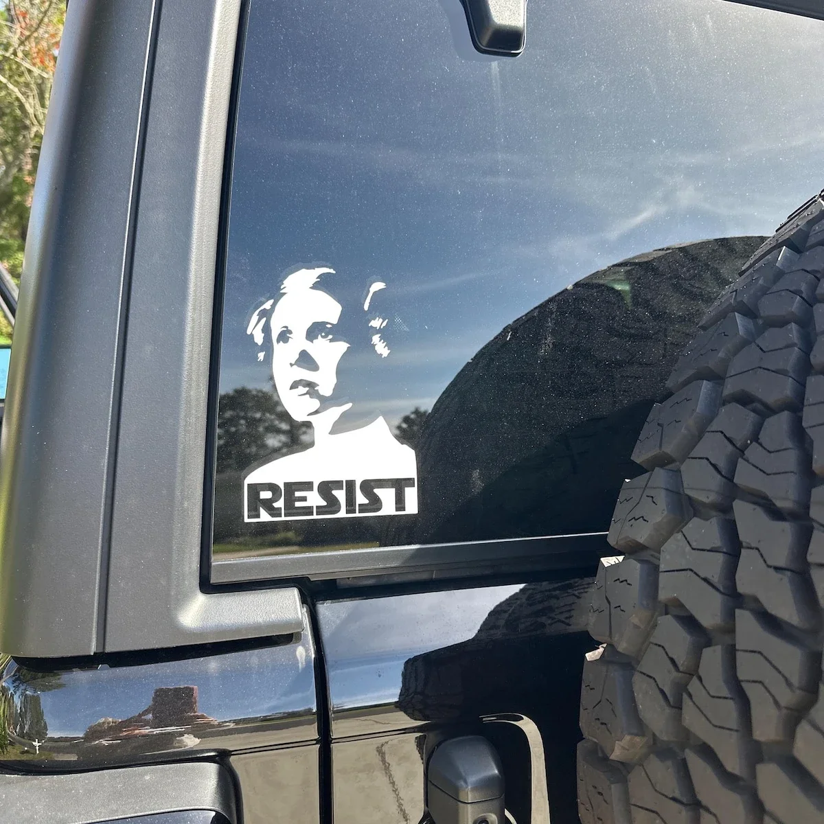 

Leia Resist car bumpers windows Vinyl Decals and stickers die cut vinyl decoration