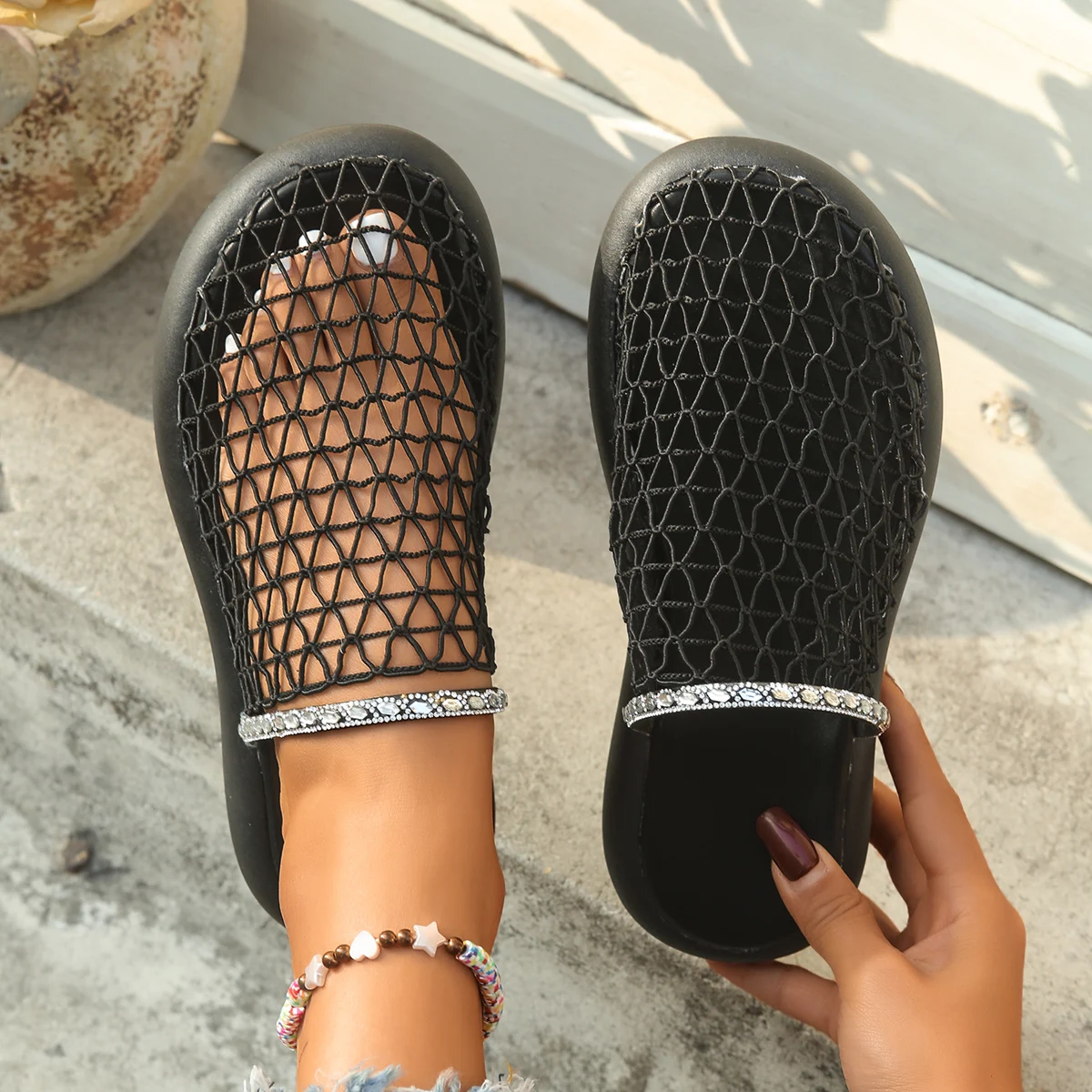 

Fashion Women Slippers Beach Rome Retro Slippers High Quality Casual Shoes Thick Bottom Open Toe Sandals Platform Slides Women
