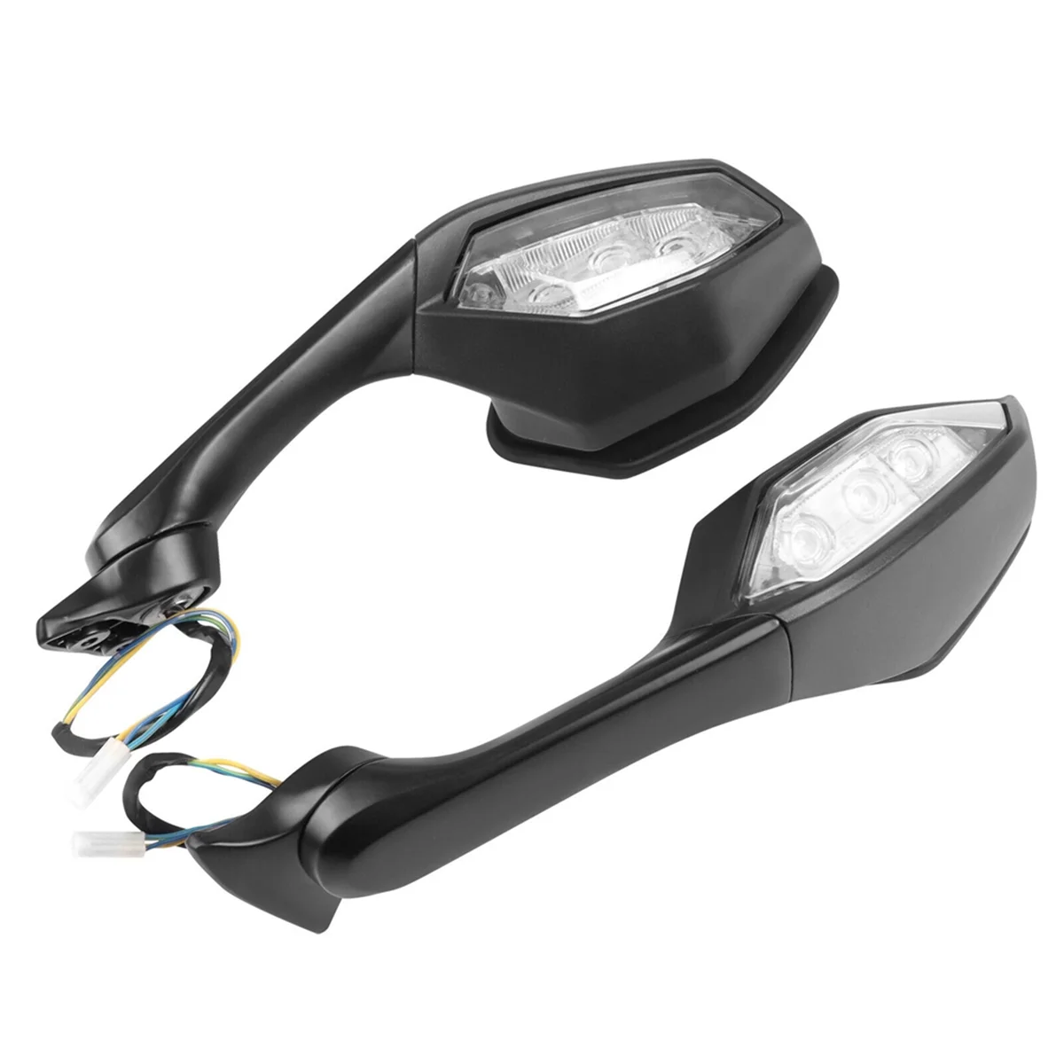 

Motorcycle Rear View Mirrors with Turn Signals for R1 R6 YZF-R1 YZF-R6 2017 2018 2019 2020