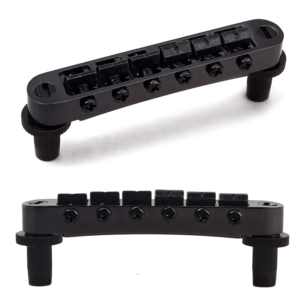 

Professional Roller Saddle Guitar Bridge GA105 Replacement Part for Jazz Electric Guitars Plated Coating Bright