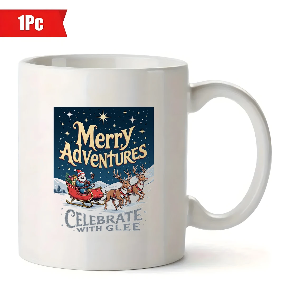 كوب سعة 11 أونصة + كوب عيد الميلاد للمغامرة المبهجة + كوب للأطفال + فنجان قهوة للمكتب العائلي + مجموعة هدايا للعطلات - يجب اقتناؤه لعيد الميلاد #2
