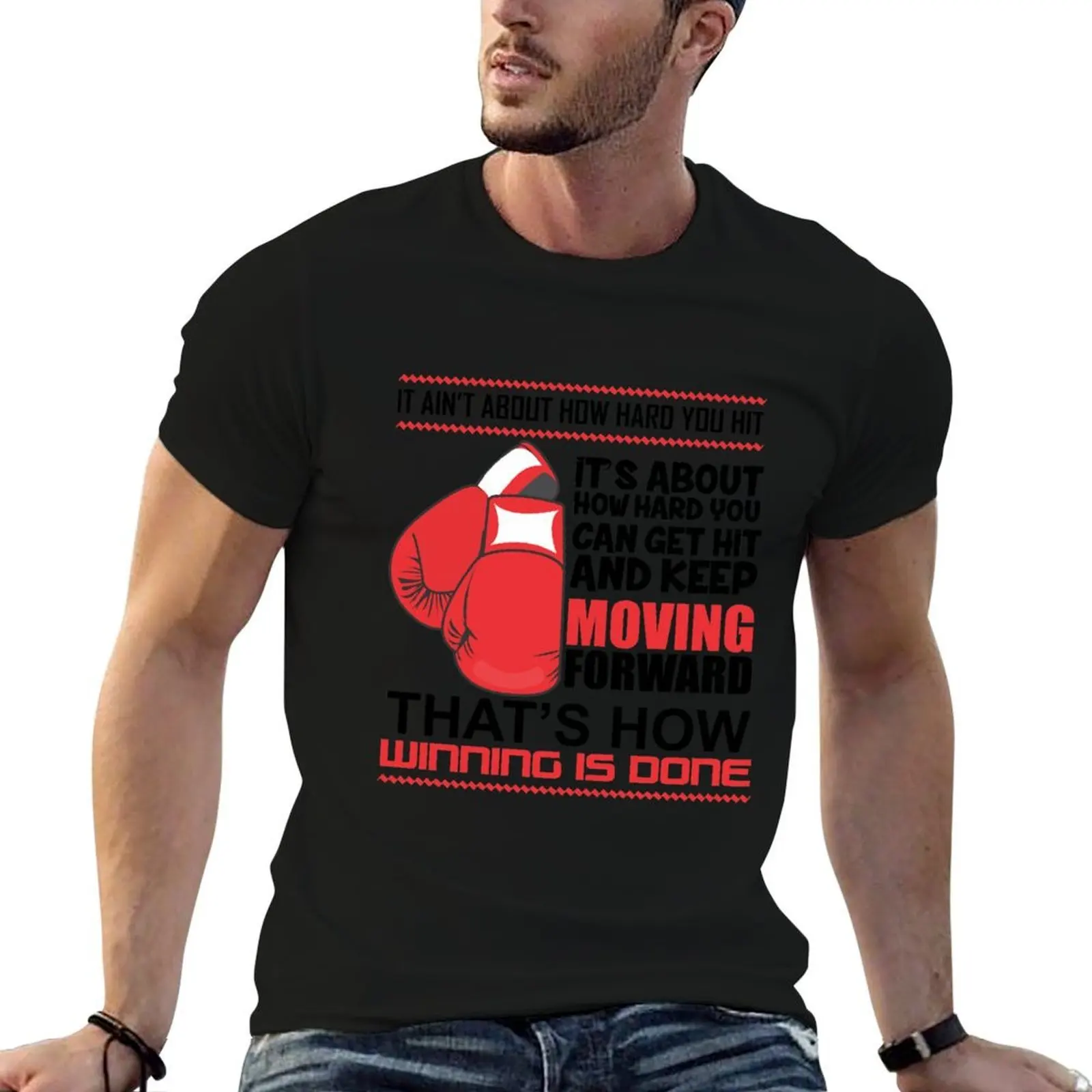 

It Ain't About How Hard You Hit Boxing Motivational T-Shirt t shirt man designer man t shirts graphic T-Shirt