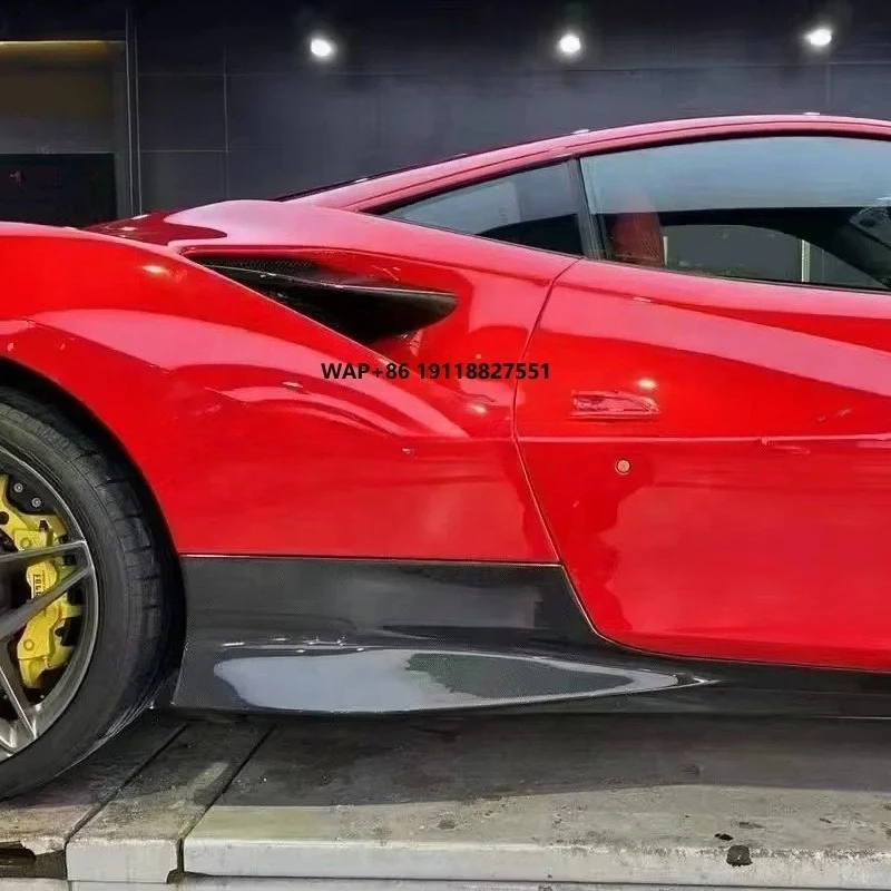 

OEM Style Dry Carbon Fiber Side Skirts for Ferarri F8 Tributo Spider SideSkirt