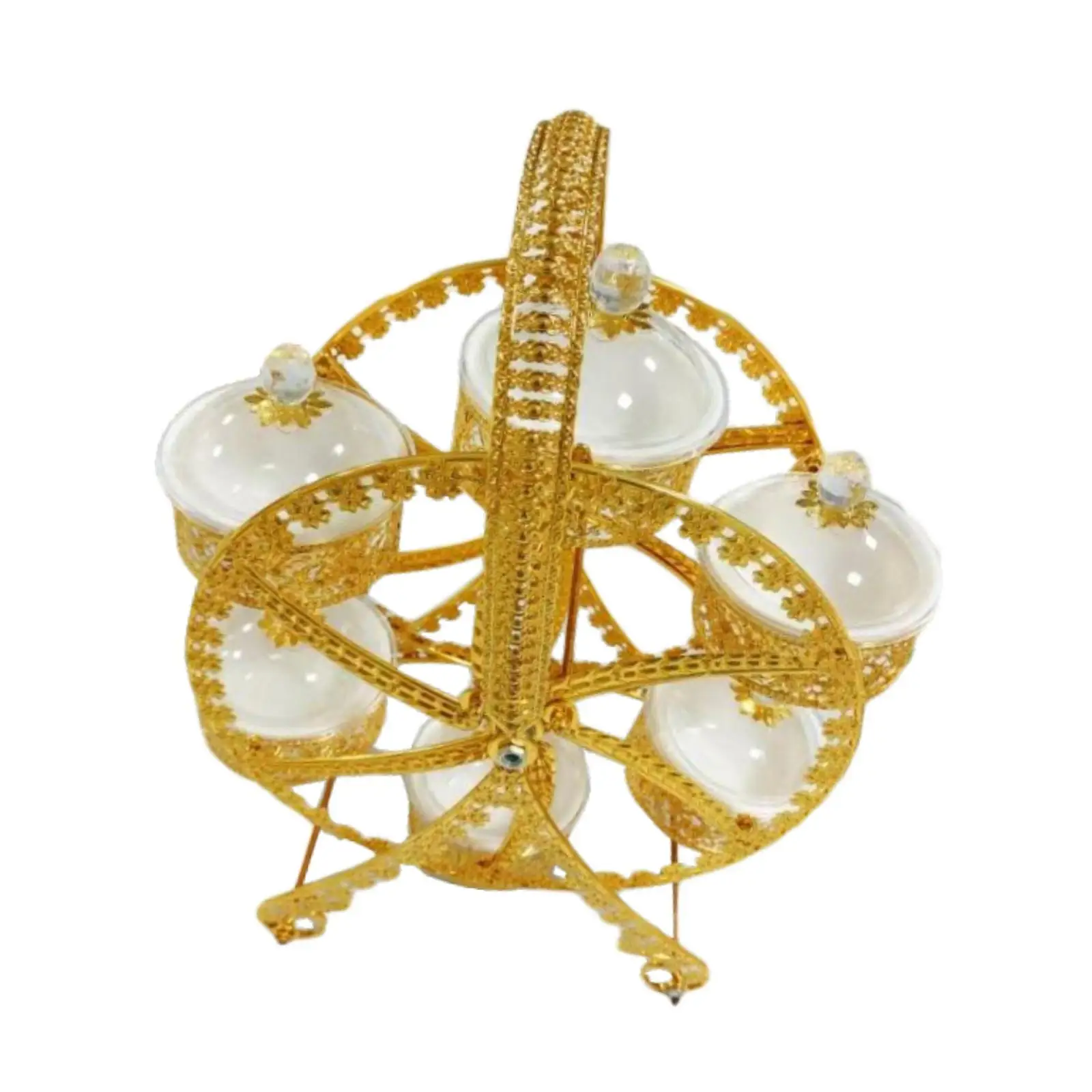 

Rotating Snack Serving Tray Snack Dessert Plate for Restaurant Wedding Hotel