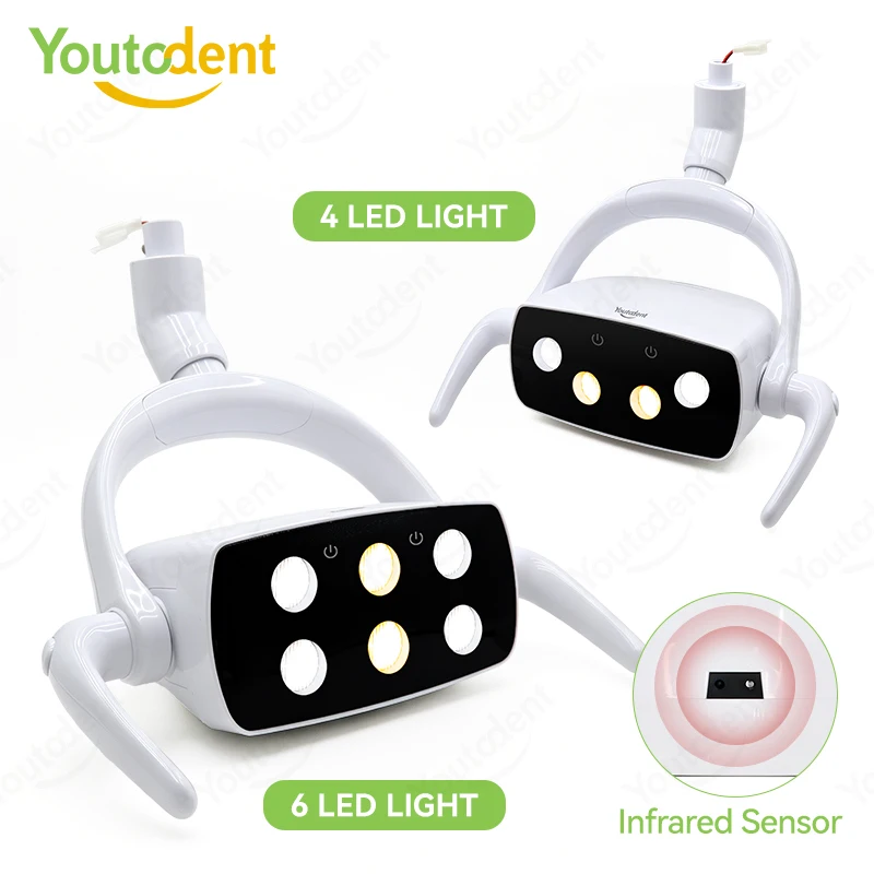 Dental Chair Light With Intelligent Induction Switch Dual Color Temperature Brightness Adjustable Dental Operation Lamp Oral LED