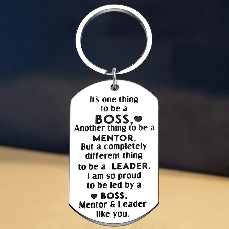 New Boss Day Gifts Keychain Boss Lady Gifts Key Rings Female Male Boss/ Mentor/ Leader/ Supervisor/ Coworker Appreciation Gifts