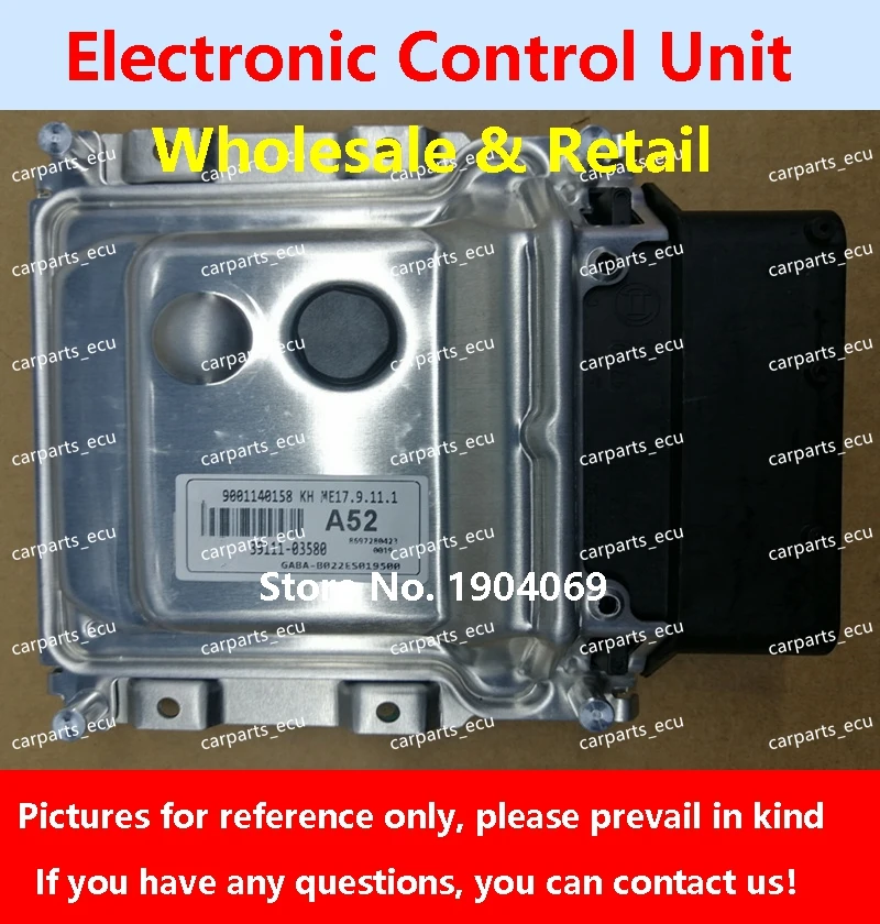 

ME17.9.11.1 ECU 39111-03580 A52 For Hyundai kia rio cerato car Engine computer board