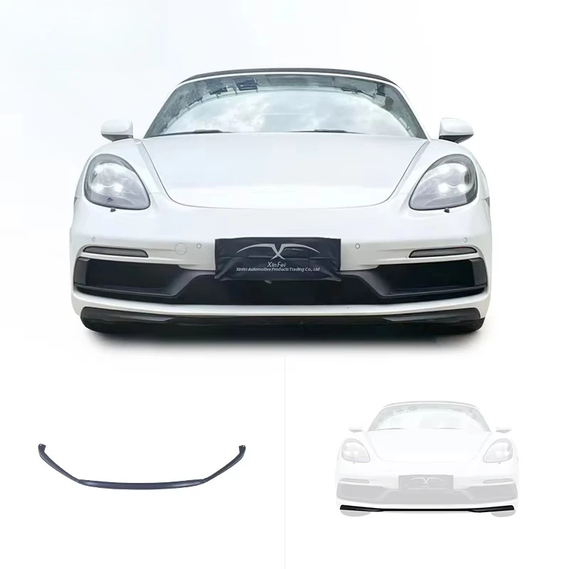 

Car Bumper Modification Carbon Fiber Front Lip Front Spoiler for Porsche 718 GTS Body Kit Upgrade Decoration