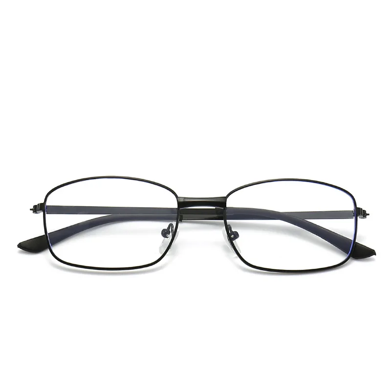 Gafas de presbicia antiazul para hombres, lentes de resina ultraligeras con marco de Metal negro/dorado, gafas de presbicia antifatiga, gafas de lectura