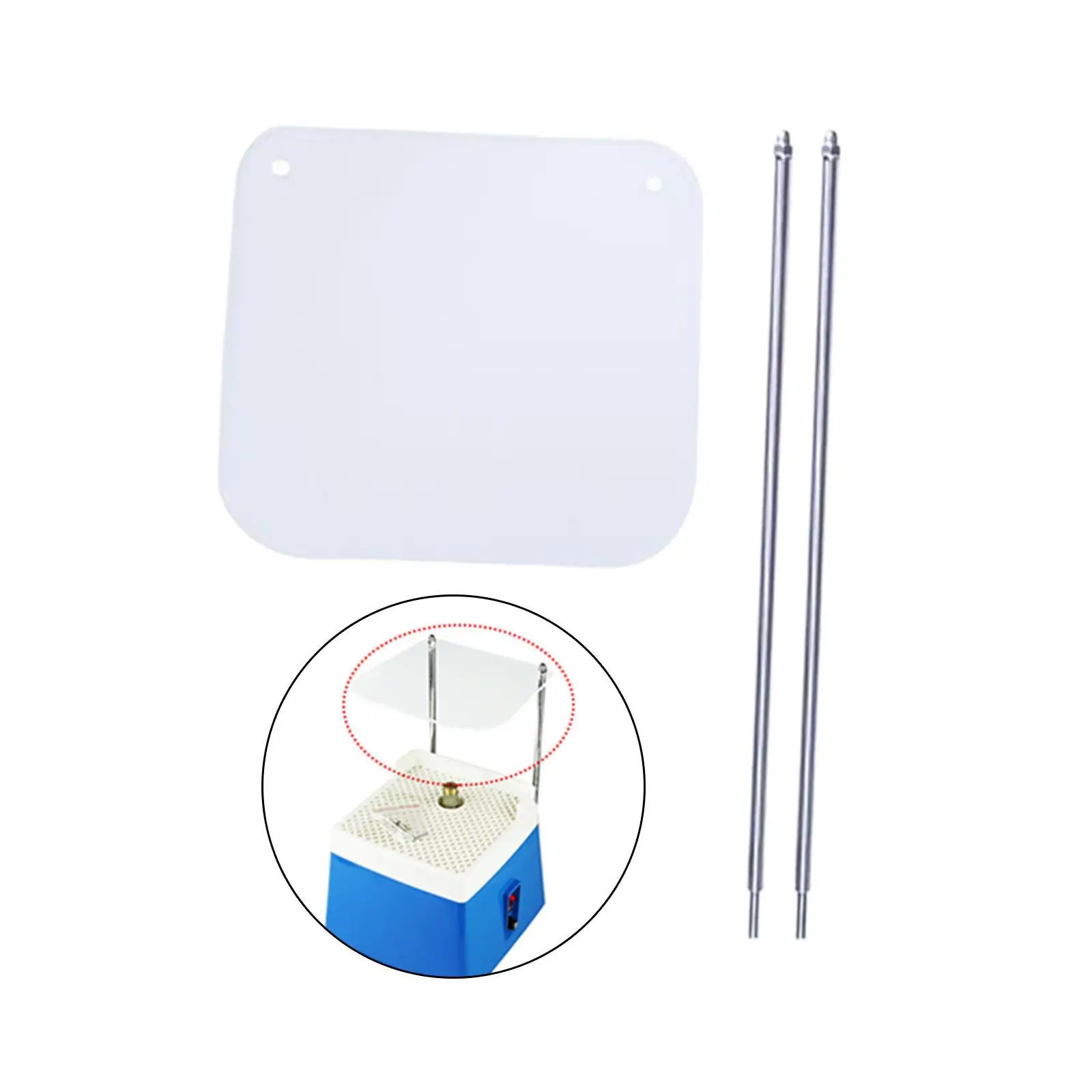 Acrylic Face Shield Splash Guard for Mini Stained Glass Grinder for Mosaic Making Ceramic Craft and DIY Art Tools