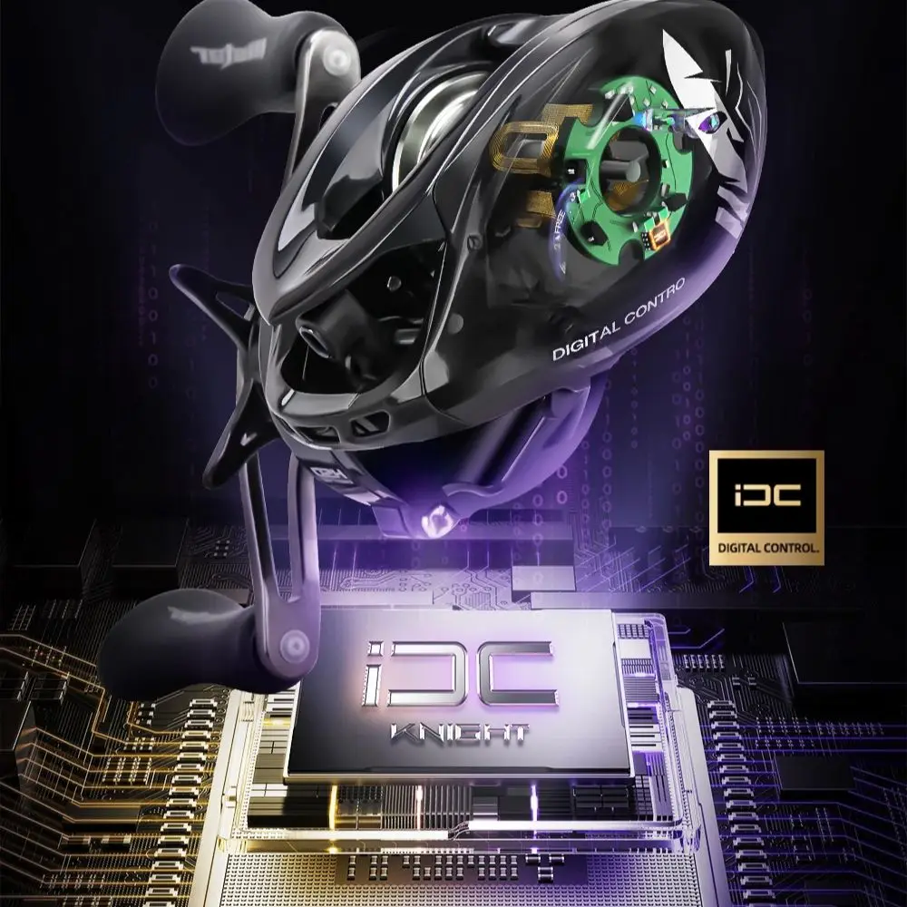 

Катушка для бейткастинга HISTAR Knight DC с электронным тормозом iDC, защитой от обратного хода, максимальной нагрузкой 5 кг, для пресной и соленой воды, для ловли щуки.
