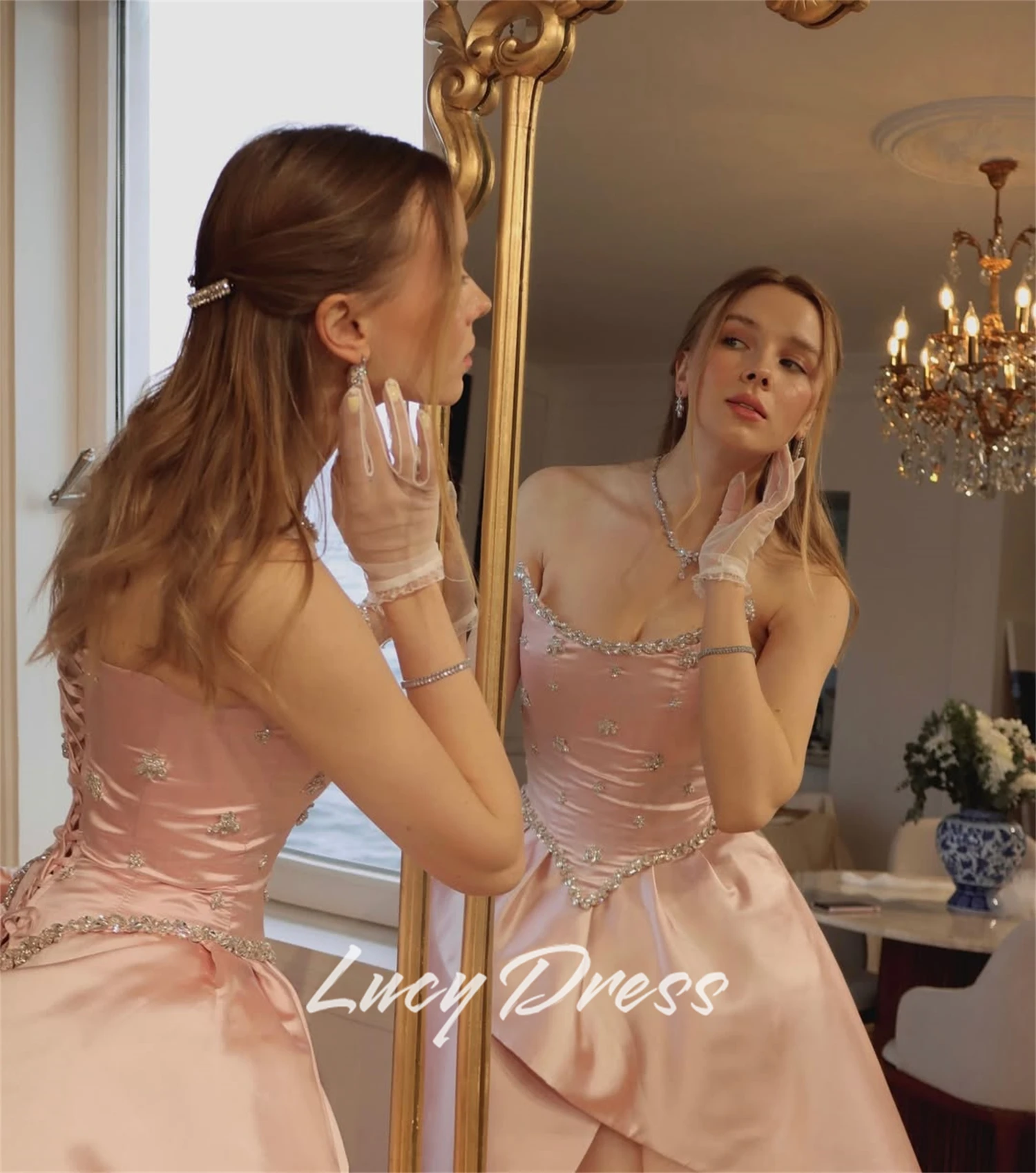 Lucy op maat gemaakte galajurk bruiloft avondjurk vrouw op maat gemaakte gelegenheidsjurken voor speciale gelegenheden elegante feestjurken