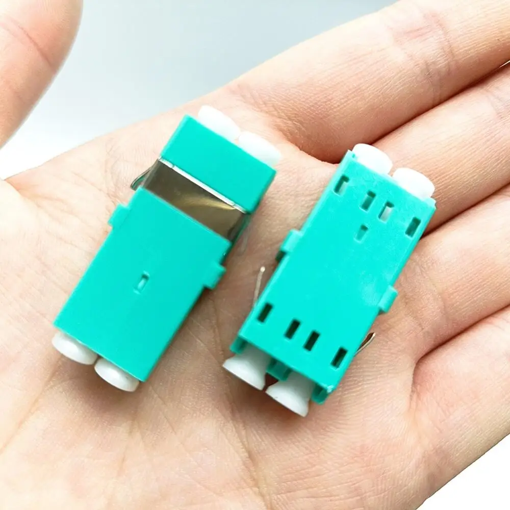 Optical fiber coupler LC UPC OM3 Multi-Mode Duplex Fiber optic Adapter LC/UPC Fiber flange without ears