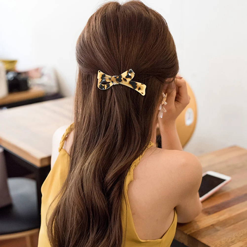 

2Pcs Vintage Hairpin Clips Ribbon Barrettes for Thick Hair Styling Metal Hair Clips Accessories Women Bridal Aesthetic