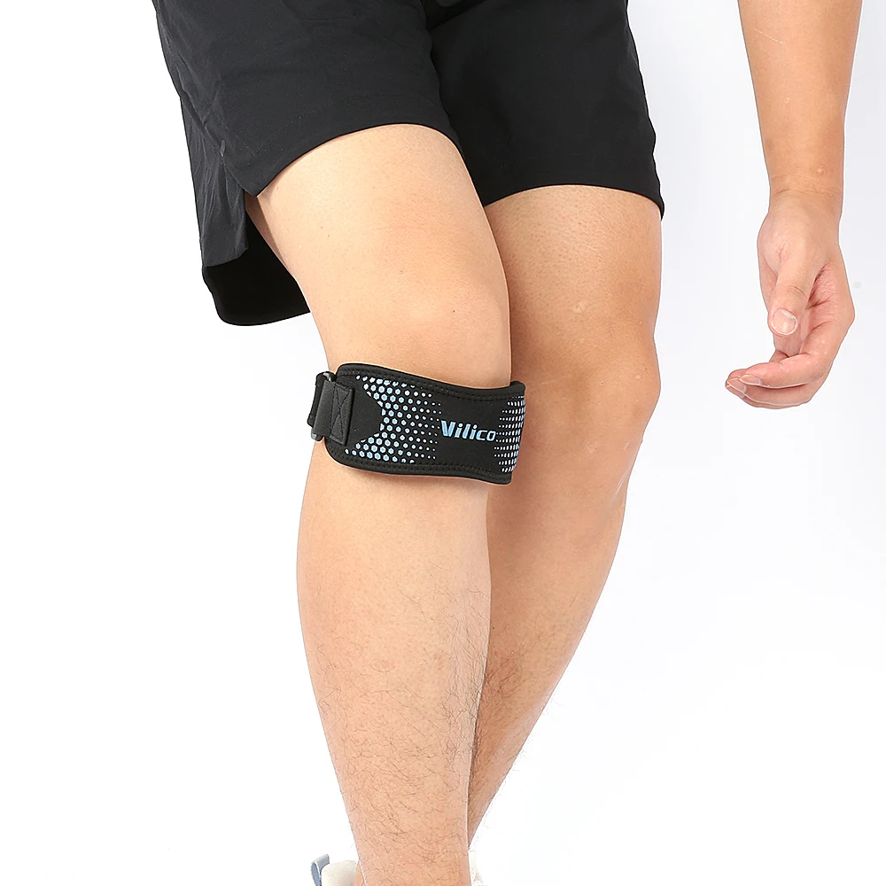 1 PC knee pad Adjustable Knee Strap Patellar Tendon Pressurized Protector Support Slider Pad Guard Badminton Running