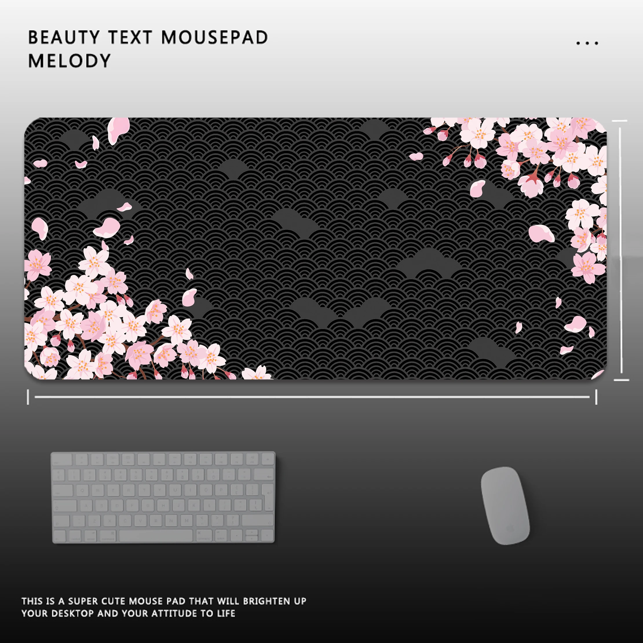 

Japanese Art Cherry Blossoms Mouse Pad Large Gaming Laptops Accessories Deskmat Laptop Desk Protector Keyboard Mat Mousepad Rgb