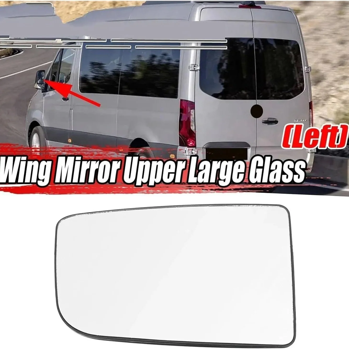 Suitable for Mercedes-Benz Sprinter W906 and Volkswagen Crafter Rearview Mirror Glass A0028115233 / A0028115333
