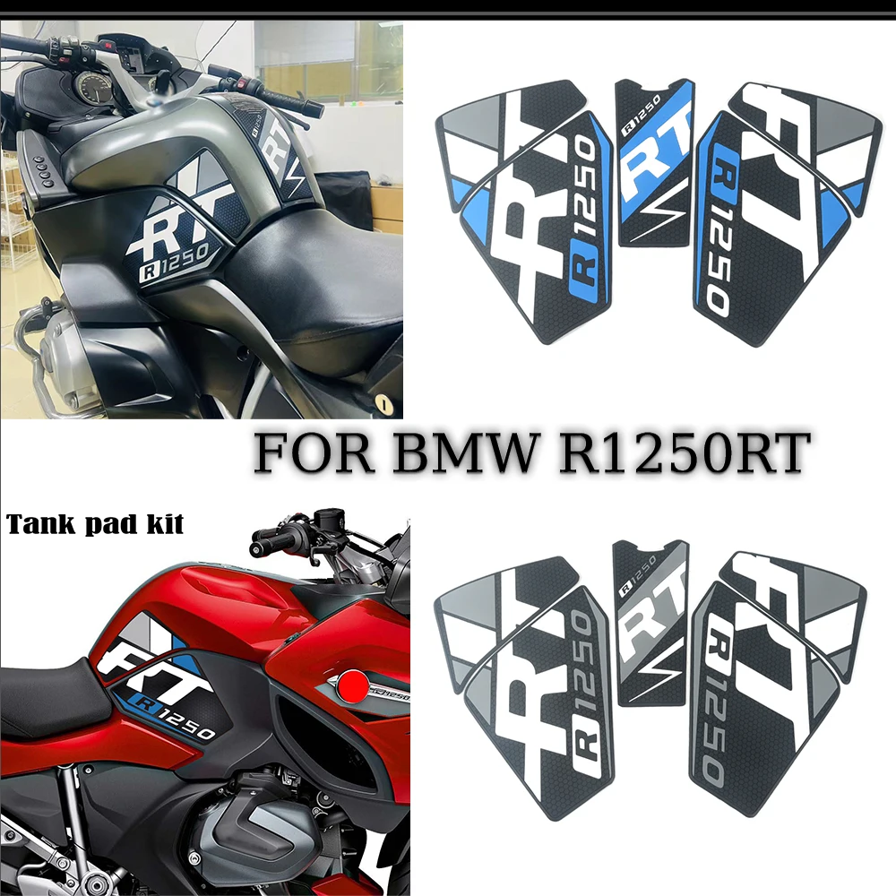 Tank Pad Motorcycle Stickers For BMW R1250RT R 1250 RT Fuel Oil Kit Knee Fish Bone Protector Rubber traction pad Protector