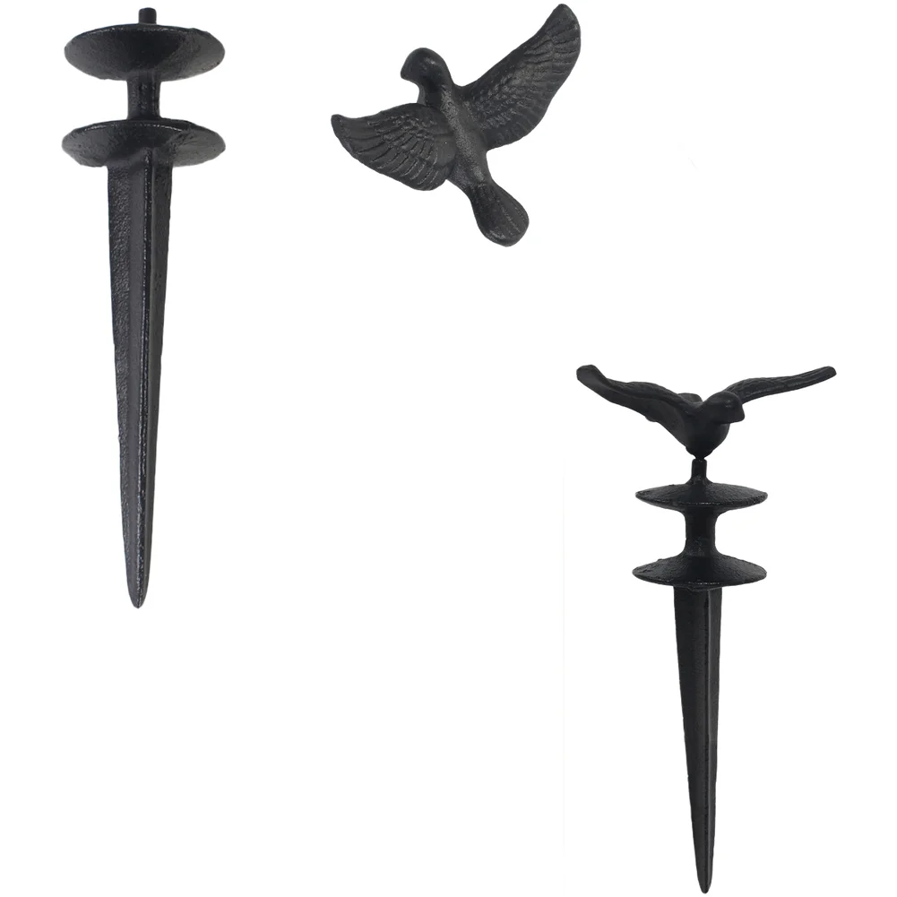 Aluminum Alloy Bird Garden Stake with Rustic Vintage Aesthetic and Accents for Lawn Flower Bed Pathway Decoration