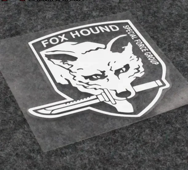 Reflective Solid Fox Hound Special Force Group Stickers Metal Gear  Decals Car Styling Moto Sports Vinyl for Window  Motorcycle