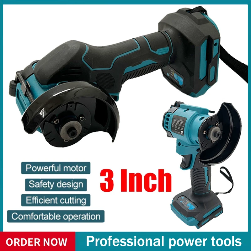 Misura Makita Smerigliatrice angolare a batteria Smerigliatrice angolare da 3 pollici Smerigliatrice angolare a batteria da 3 pollici Utensile da taglio elettrico per sega circolare Utensile elettrico