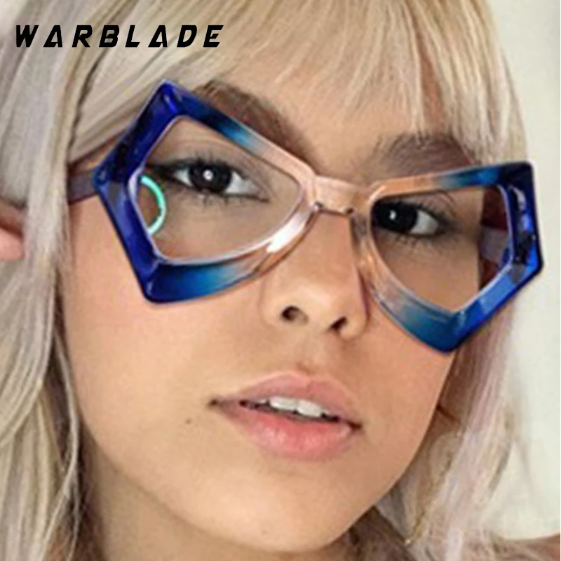 

New Fashion Trendy Brand Designer Sun Glasses Irregular Polygonal Man Sunglasses Street Photography Travel Eyewear Female UV400