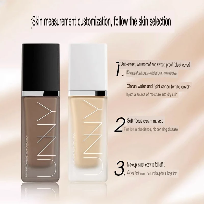 Unny Liquid Foundation Oil Control Makeup Dry Skin Blend Oil Concealer Constant Makeup Powder Cream Water And Oil Proof