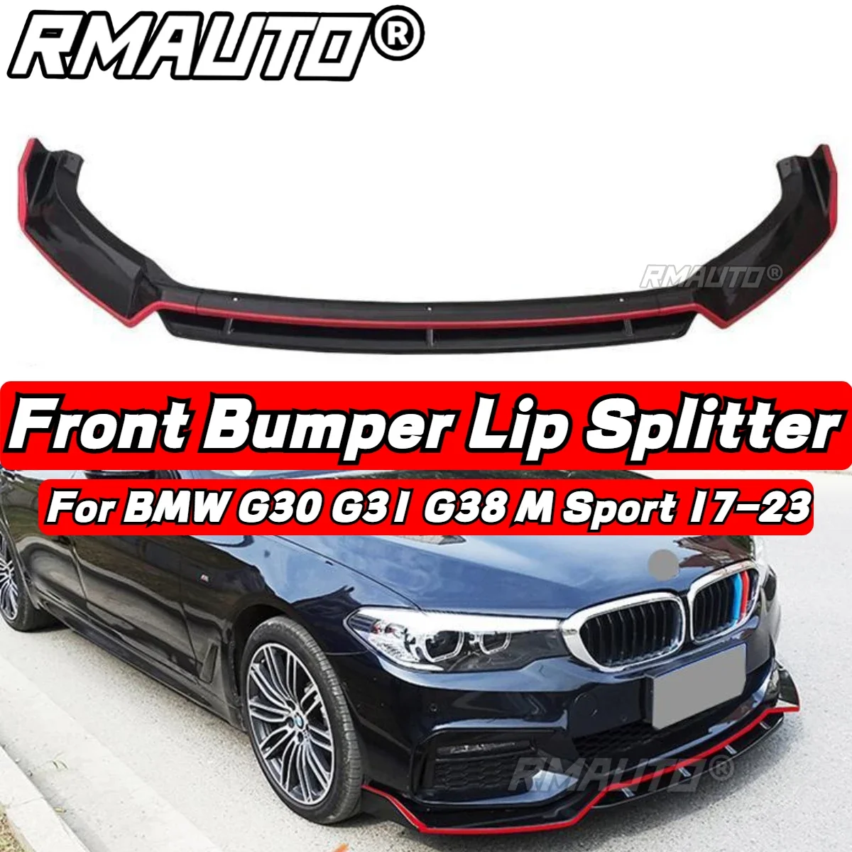 

G30 G31 G38 Lip Front Bumper Lip Spoiler Splitter Diffuser Guard Body Kit For BMW G30 G31 G38 M Sport 2017-2023 Car Accessories