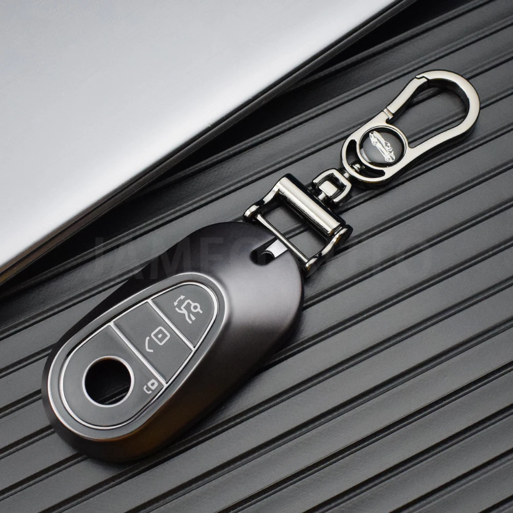 Transparent Black Key Fob Case Cover for Mercedes-Benz C S GLC EQE EQS Class W223 X254 V297 V295 W206 S206 X206