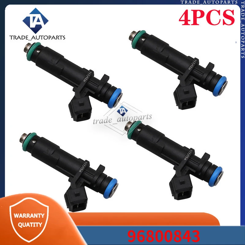 

For 2011-2015 Chevrolet Spark 1.2L Fuel Injectors 4Pcs 96800843 25186566