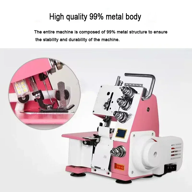 Household Machine Electric Desktop Overlock Small Sewing  Four-Line   Edge Binding