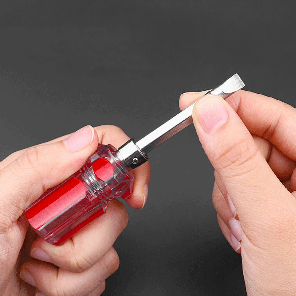Screwdriver Interchangeable Function Short-Phillips Screwdriver Slotted Impact-Screwdriver Hammer Lat Repair Tool Screwdriver