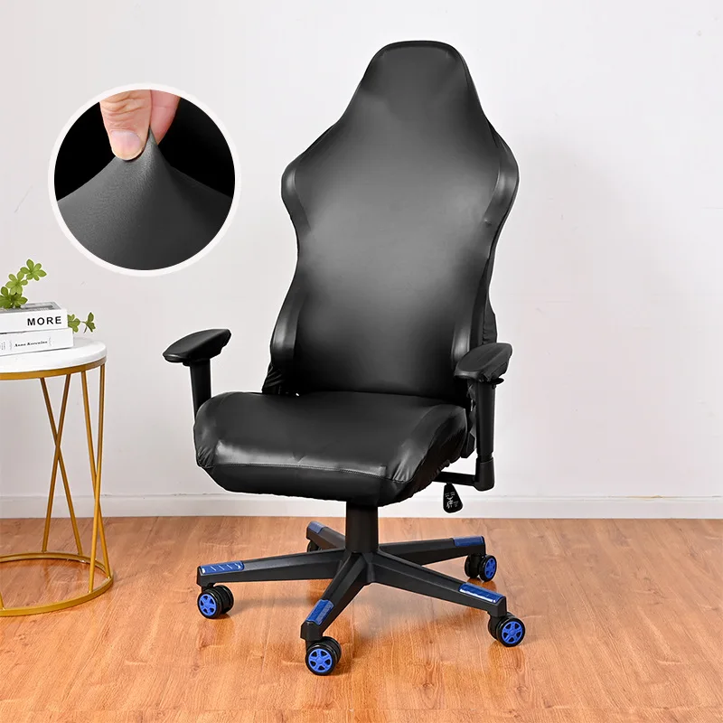 

PU waterproof e-sports chair cover home office Internet cafe e-sports chair cover cross-border solid color thick elastic