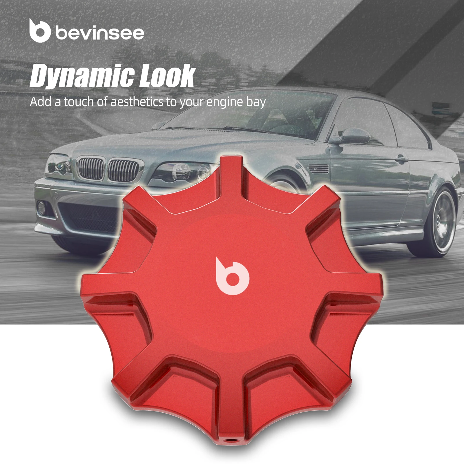 (EU-Lager) Aluminium-Servolenkungsbehälterdeckel für BMW E46 E36 E90 E60 E92 E39 E93 E64 E87 E65,X1 E84,X3 E83,X5 E53,Z4 E85/E86 – Detail 3