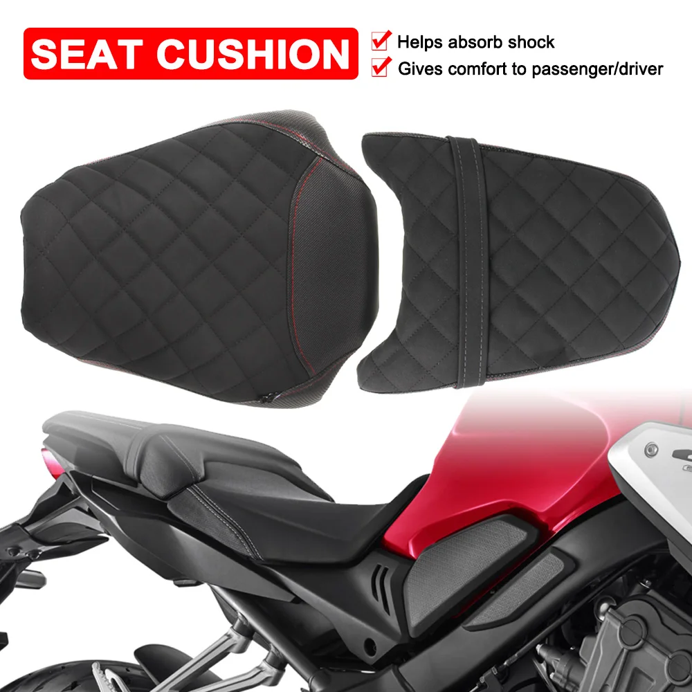 

CB650R CBR650R Motorcycle Front Driver Rear Passenger Solo Seat Cowl Cushion Pad For Honda CB/CBR 650 R 2019 2020 2021 2022 2023