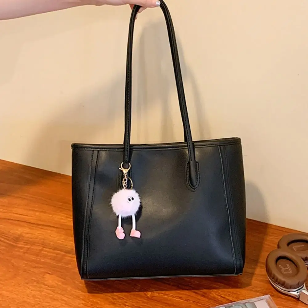 الأزياء الكورية نمط بو حمل حقيبة يد بو الجلود تحت الإبط حقيبة لون نقي سعة كبيرة حقيبة كتف السفر