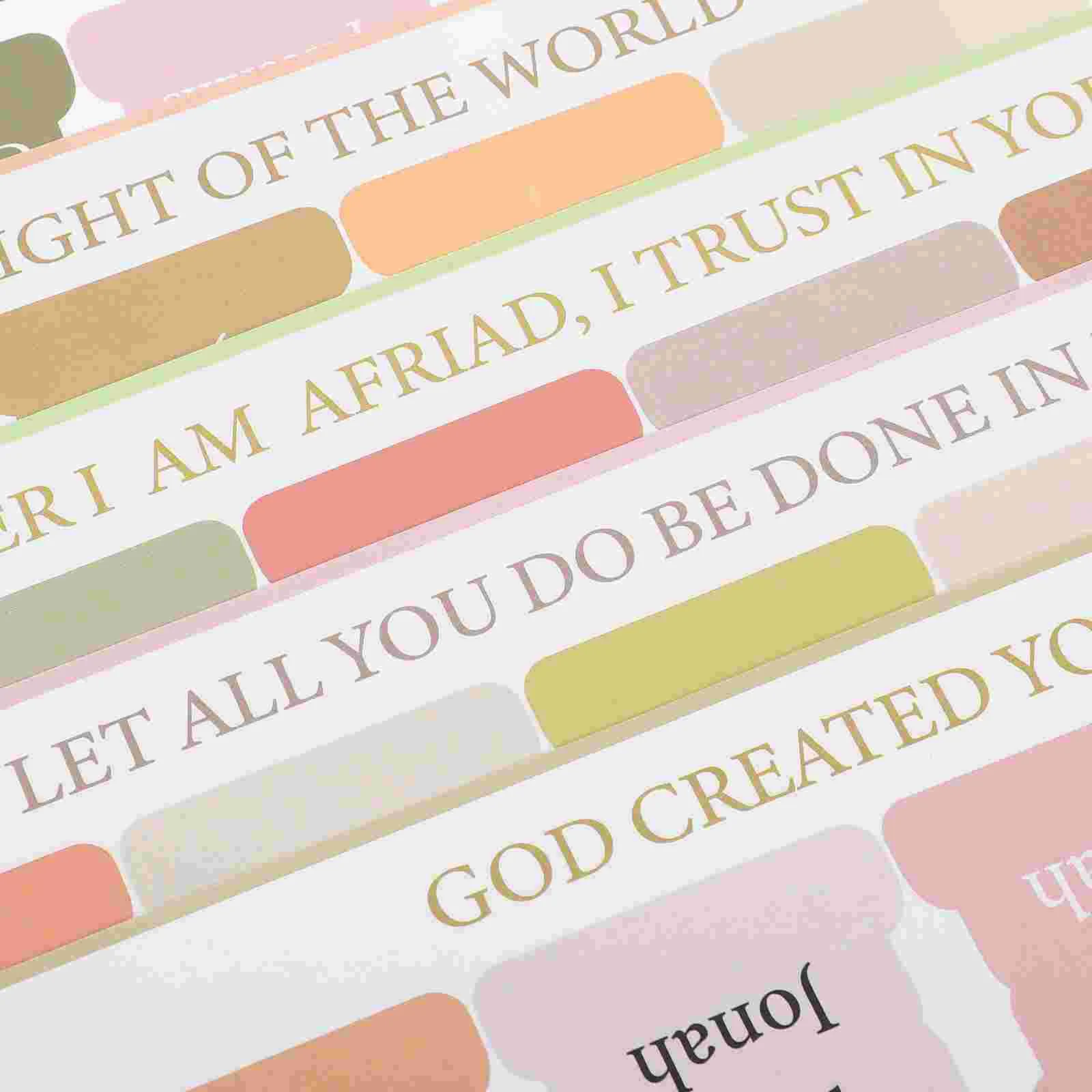 Bible Book Tabs Spanish Index Tags Journaling Supplies for Study Page Men and Women