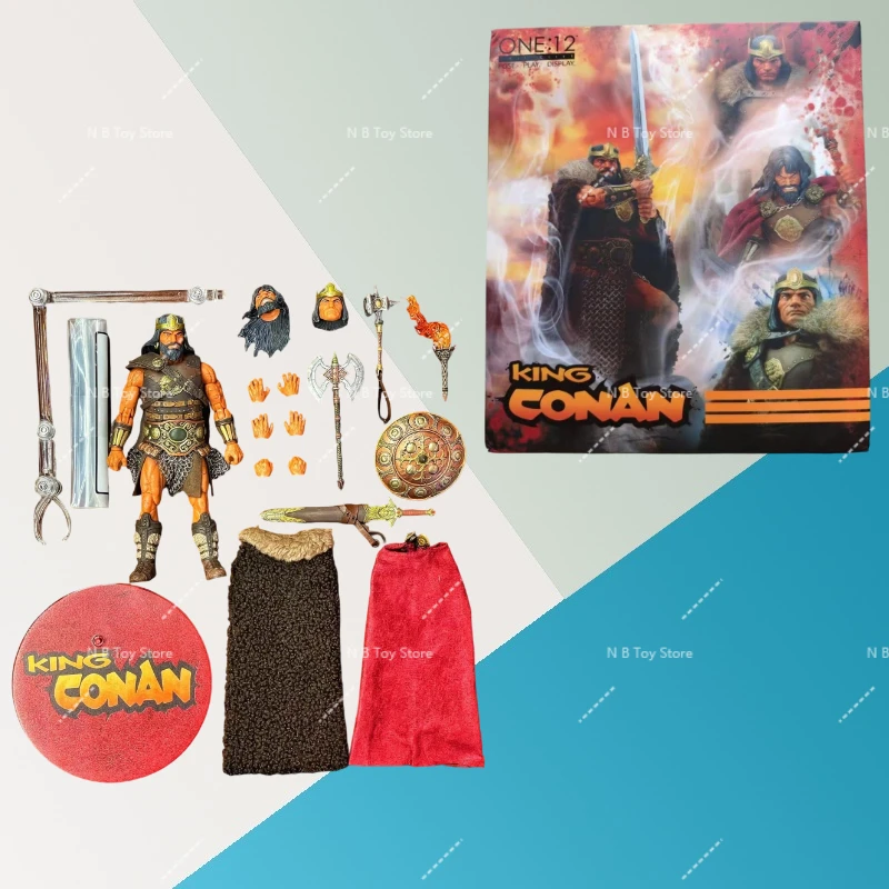 Mezco King Conan, Toyz Conan, Collection of Statues, Desktop Decor Models, Toys, Original Action Figures for Surprise Gifts