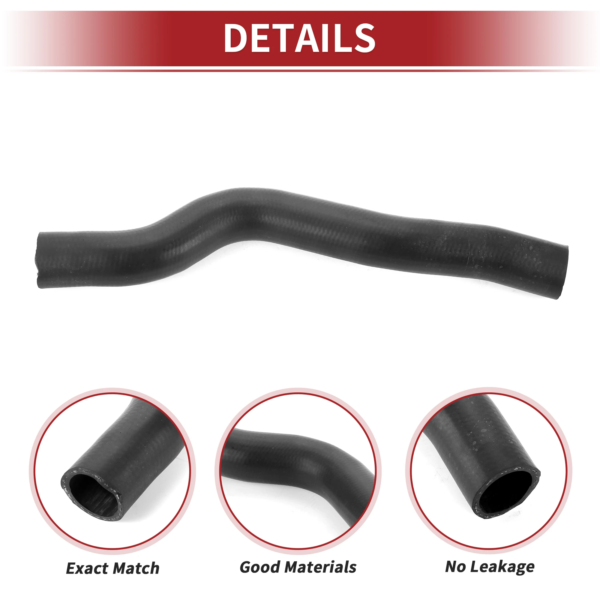 UXCELL Radiator Hose for Toyota Camry 2.4L 2007-2011 No.165710H160 Rubber Black 1 Pcs