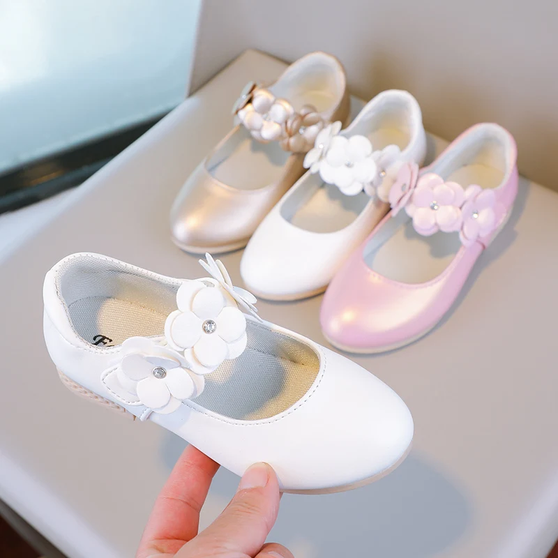 Herbst Mädchen Mary Jane Applikationen niedrigen Absatz schöne Kinder Prinzessin Schuh drei Farben spitzen Zehen atmungsaktiven Kinder Schuh 26-36 – Detail 10