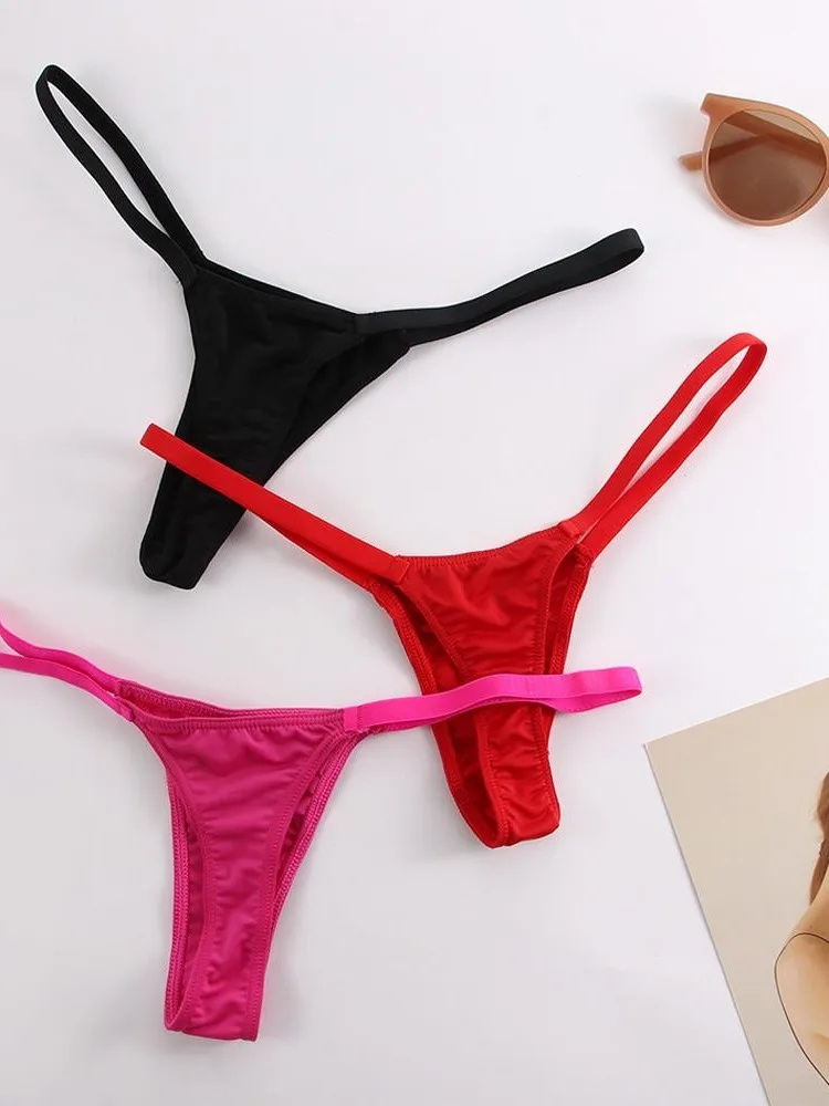 String taille basse pour femme, sous-vêtements sexy, string au lait, costume 03/Wear