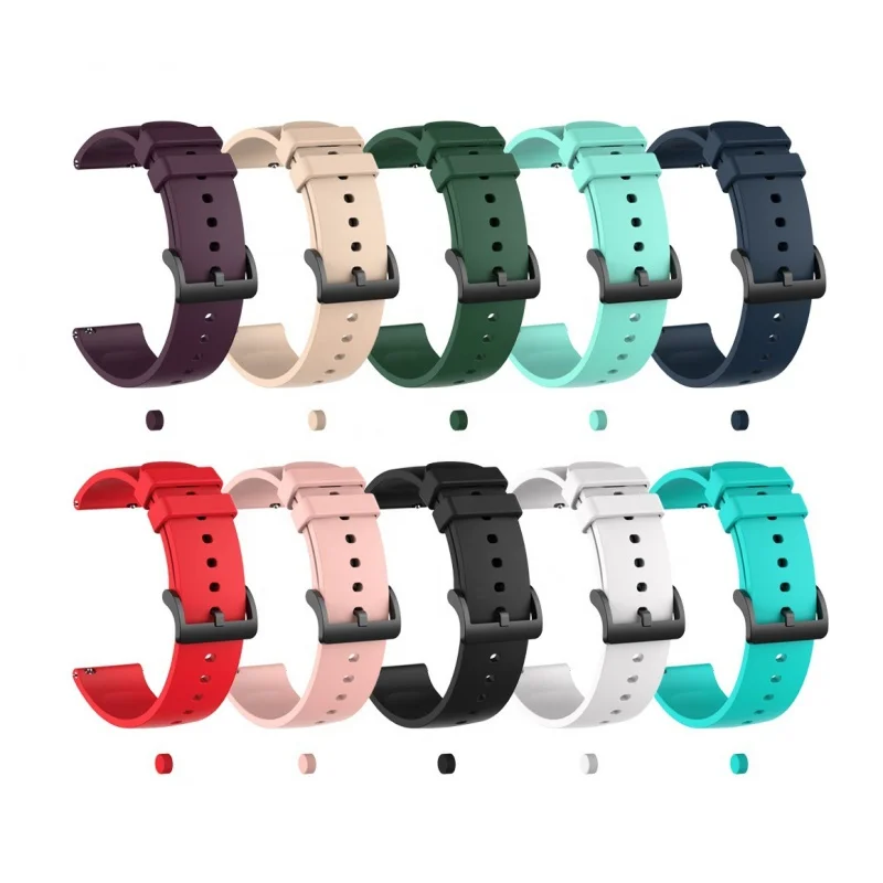 

Quick Release Multiple Colors Sport silicone Waterproof Smart watchbands For Amazfit GTS Wristband Straps