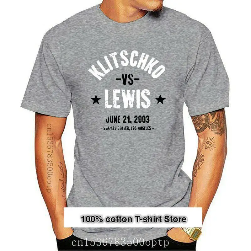 Camiseta de manga corta para hombre y mujer, camisa de boxeo de Levi vs Klitschko, nueva