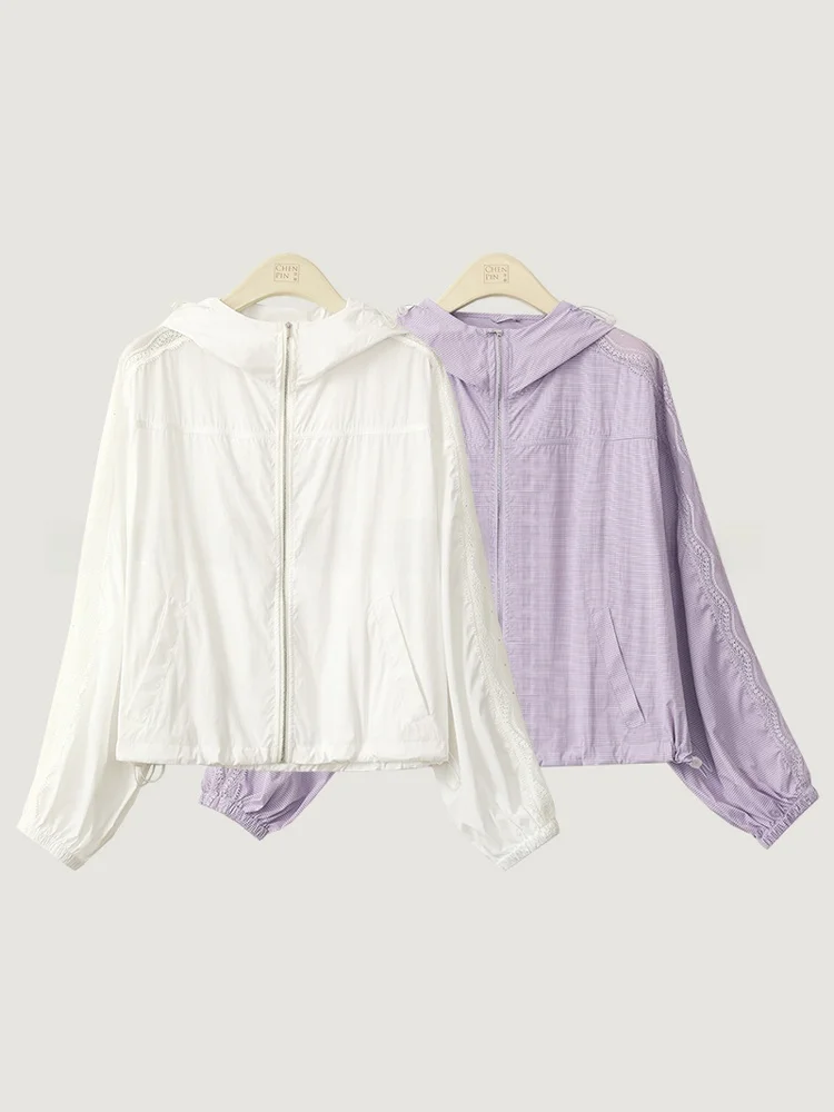 

Outdoor Qui Dry Women's Hooded Breathable ort Jaet Summer New Faion Sun Protection Clothing PF50 Long Pants Regular S...